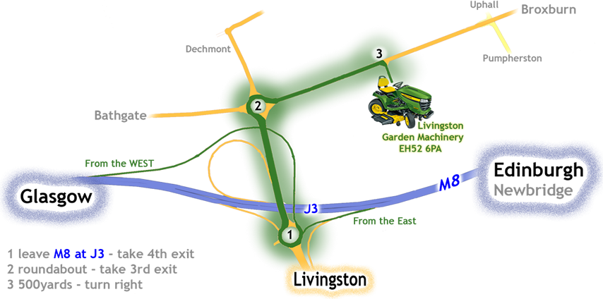 Livingston Garden Machinery Map