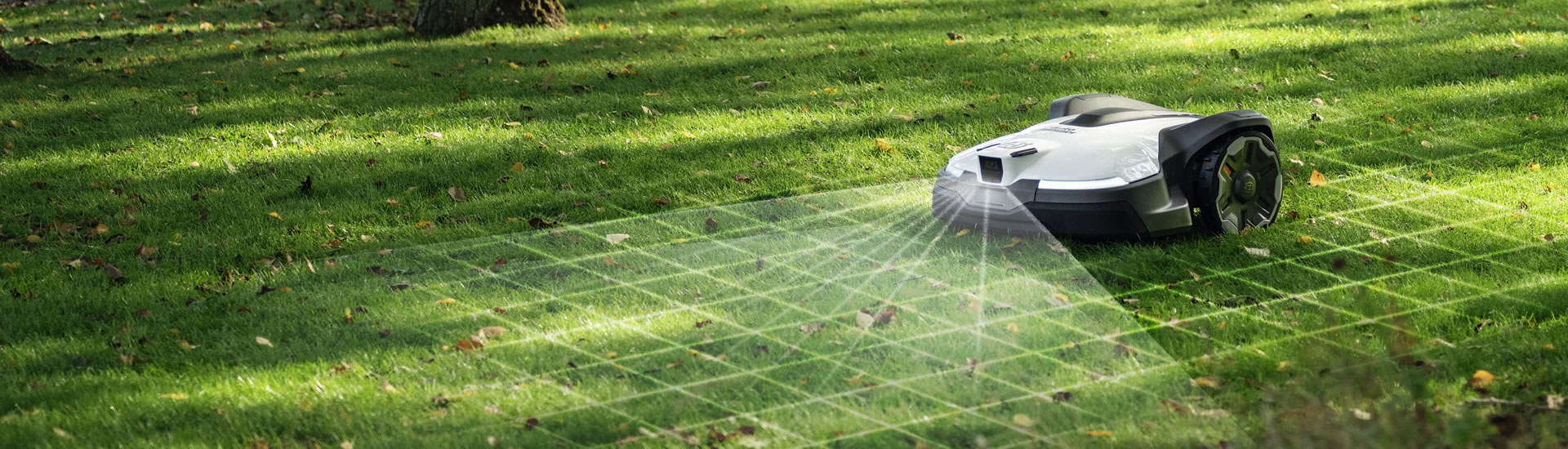 Husqvarna robot lawnmower scanning